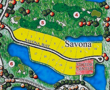 Positano at Mediterra Naples site map
